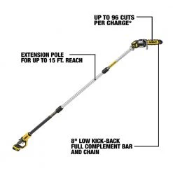 Dewalt DCPS620B 20V MAX XR Cordless Lithium-Ion Pole Saw (Tool Only) 27 Dewalt DCPS620B 20V MAX XR Cordless Lithium-Ion Pole Saw (Tool Only) -Dewalt Sales 2022 dewndcps620b f