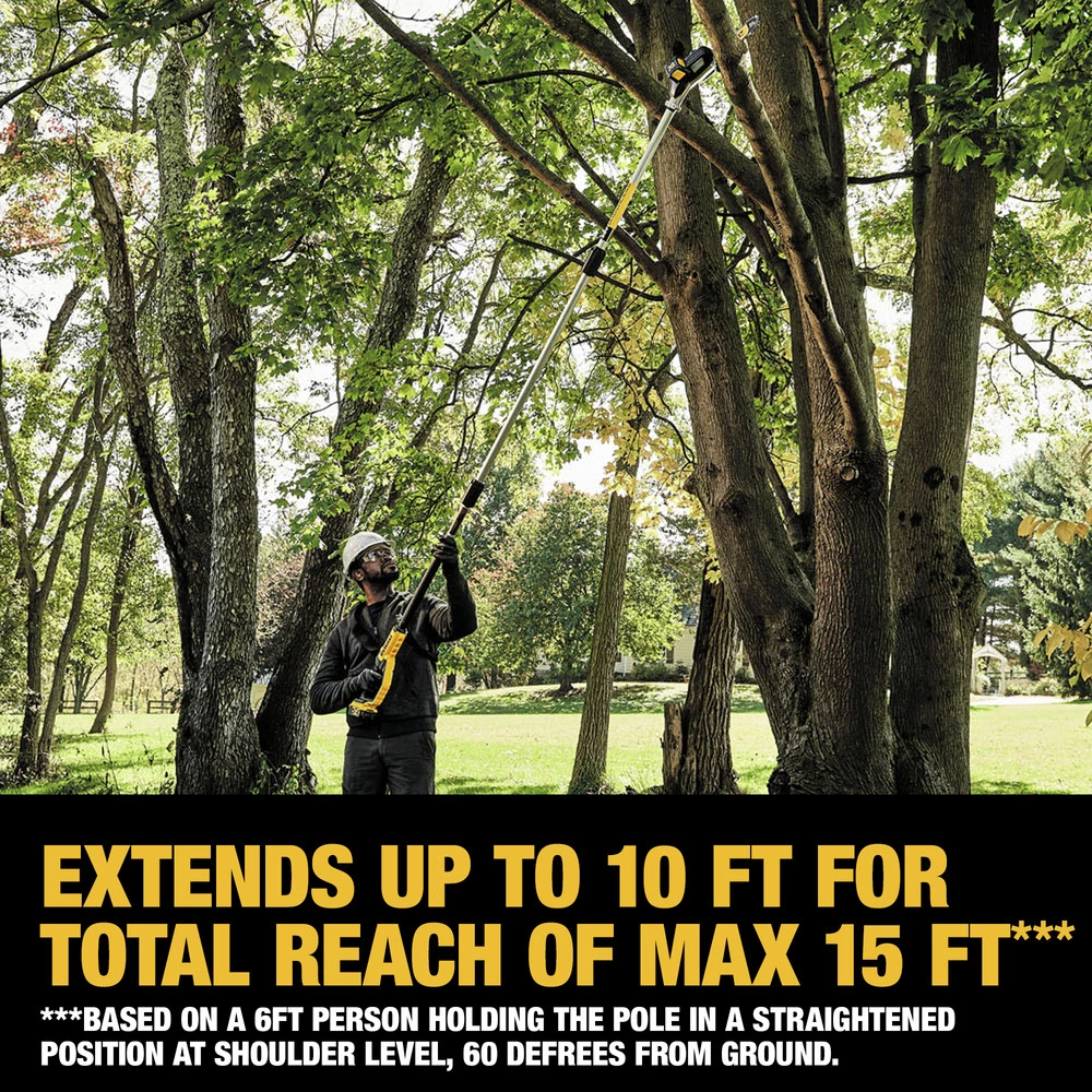 Dewalt DCPS620M1 20V MAX XR Cordless Lithium-Ion 4 Ah Pole Saw Kit 19 Dewalt DCPS620M1 20V MAX XR Cordless Lithium-Ion 4 Ah Pole Saw Kit - Image 19