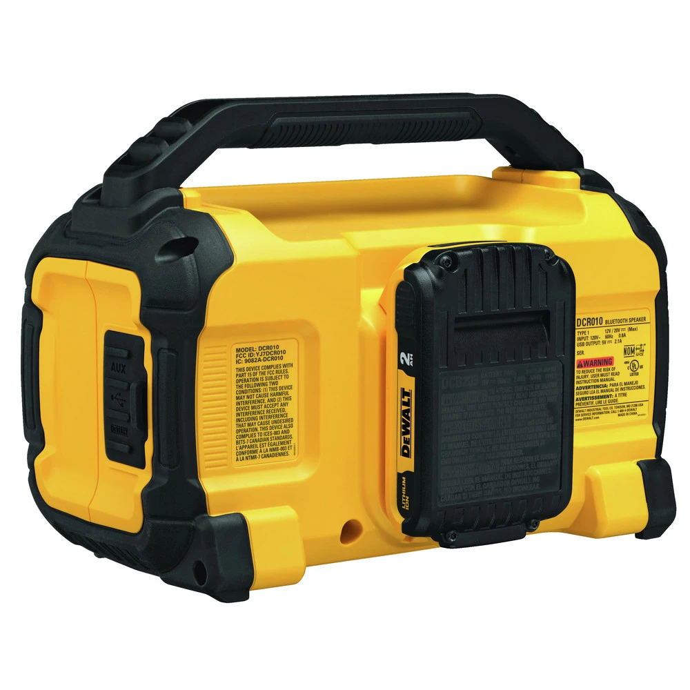 Dewalt DCR010 12V/20V MAX Jobsite Bluetooth Speaker (Tool Only) 3 Dewalt DCR010 12V/20V MAX Jobsite Bluetooth Speaker (Tool Only) - Image 3