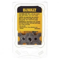 Dewalt DCS3501 1/4 In., 3/8 In., 1/2 In. Replacement Cutting Die Set