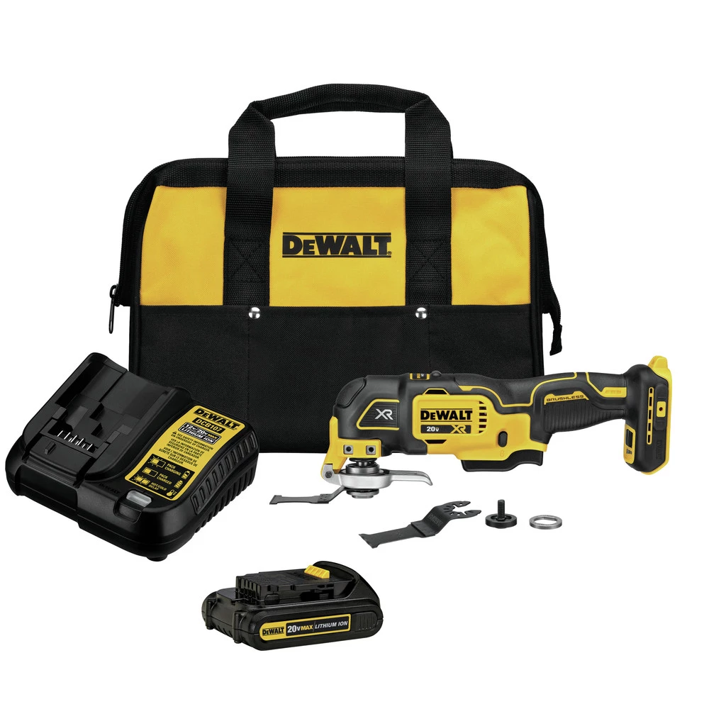 Dewalt DCS356C1 20V MAX XR Brushless Lithium-Ion Cordless Oscillating Multi-Tool Kit (1.5 Ah) 1 Dewalt DCS356C1 20V MAX XR Brushless Lithium-Ion Cordless Oscillating Multi-Tool Kit (1.5 Ah)