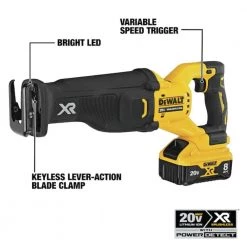 Dewalt DCS368B 20V MAX XR Brushless Lithium-Ion Cordless Reciprocating Saw With POWER DETECT Tool Technology (Tool Only) -Dewalt Sales 2022 dewndcs368b d