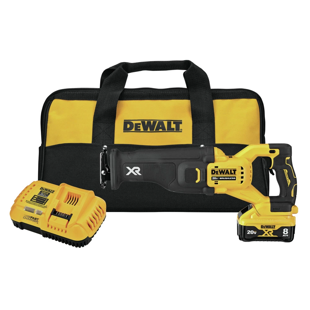 Dewalt DCS368W1 20V MAX XR POWER DETECT Brushless Lithium-Ion Cordless Reciprocating Saw Kit (8 Ah) 1 Dewalt DCS368W1 20V MAX XR POWER DETECT Brushless Lithium-Ion Cordless Reciprocating Saw Kit (8 Ah)
