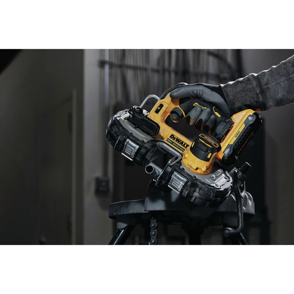 Dewalt DCS377Q1 ATOMIC 20V MAX Brushless Lithium-Ion 1-3/4 In. Cordless Band Saw Kit (4 Ah) 10 Dewalt DCS377Q1 ATOMIC 20V MAX Brushless Lithium-Ion 1-3/4 In. Cordless Band Saw Kit (4 Ah) - Image 10