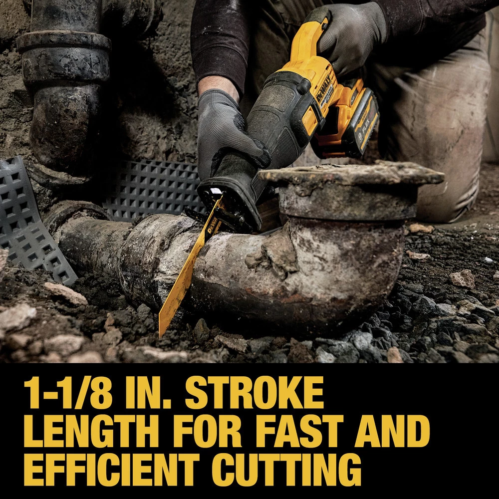 Dewalt DCS389X2 FLEXVOLT 60V MAX Brushless Lithium-Ion 1-1/8 In. Cordless Reciprocating Saw Kit With (2) 9 Ah Batteries 11 Dewalt DCS389X2 FLEXVOLT 60V MAX Brushless Lithium-Ion 1-1/8 In. Cordless Reciprocating Saw Kit With (2) 9 Ah Batteries - Image 11