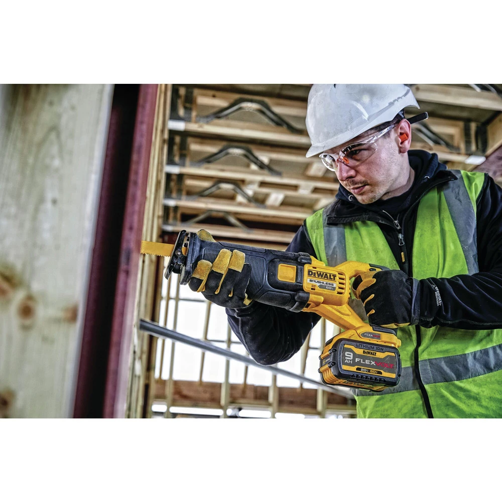 Dewalt DCS389X2 FLEXVOLT 60V MAX Brushless Lithium-Ion 1-1/8 In. Cordless Reciprocating Saw Kit With (2) 9 Ah Batteries 15 Dewalt DCS389X2 FLEXVOLT 60V MAX Brushless Lithium-Ion 1-1/8 In. Cordless Reciprocating Saw Kit With (2) 9 Ah Batteries - Image 15