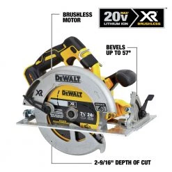 Dewalt DCS570B 20V MAX Li-Ion 7-1/4 In. Cordless Circular Saw (Tool Only) -Dewalt Sales 2022 dewndcs570b b