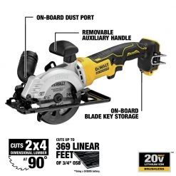 Dewalt DCS571B ATOMIC 20V MAX Brushless 4-1/2 In. Circular Saw (Tool Only) -Dewalt Sales 2022 dewndcs571b l