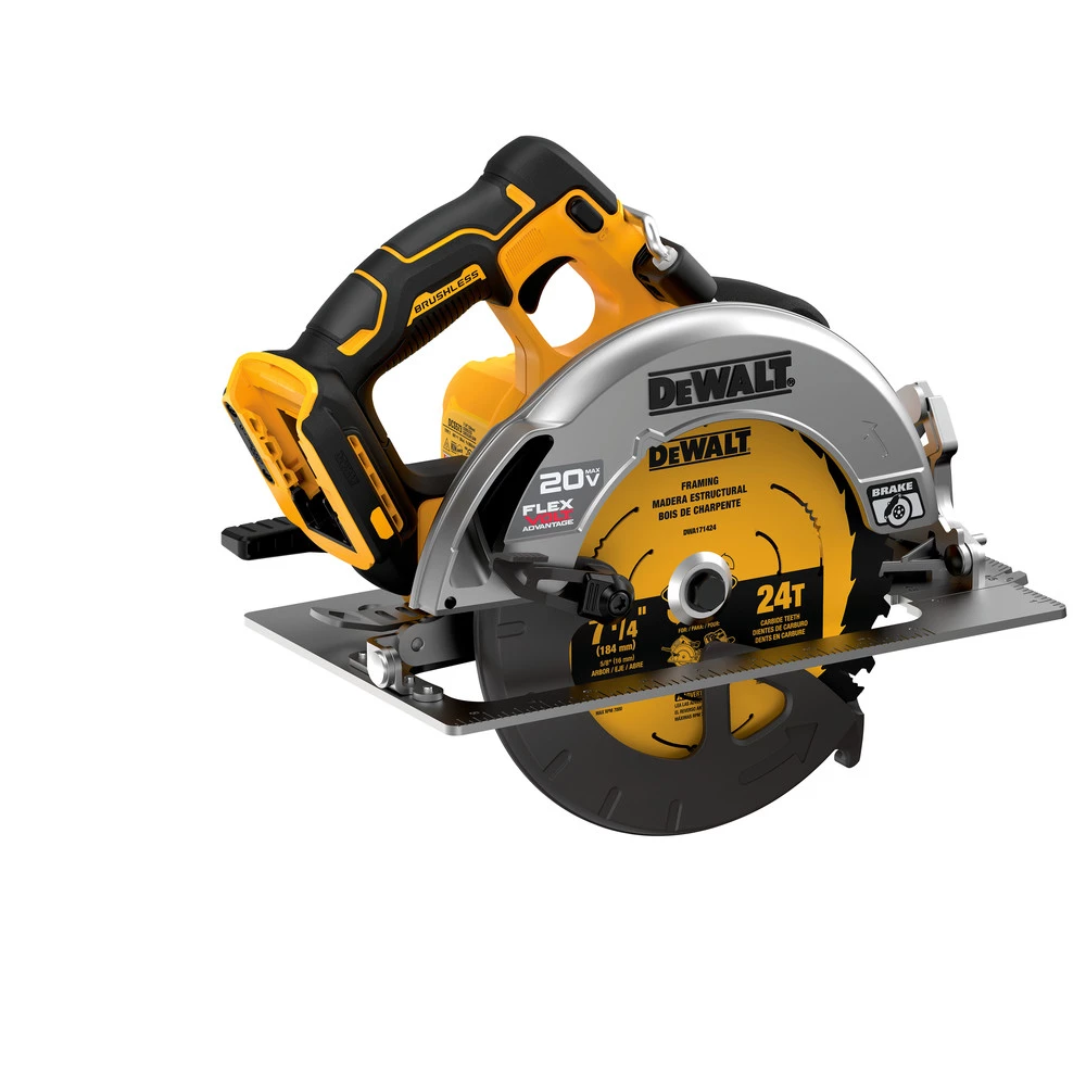 Dewalt DCS573B 20V MAX Brushless Lithium-Ion 7-1/4 In. Cordless Circular Saw With FLEXVOLT ADVANTAGE (Tool Only) 4 Dewalt DCS573B 20V MAX Brushless Lithium-Ion 7-1/4 In. Cordless Circular Saw With FLEXVOLT ADVANTAGE (Tool Only) - Image 4