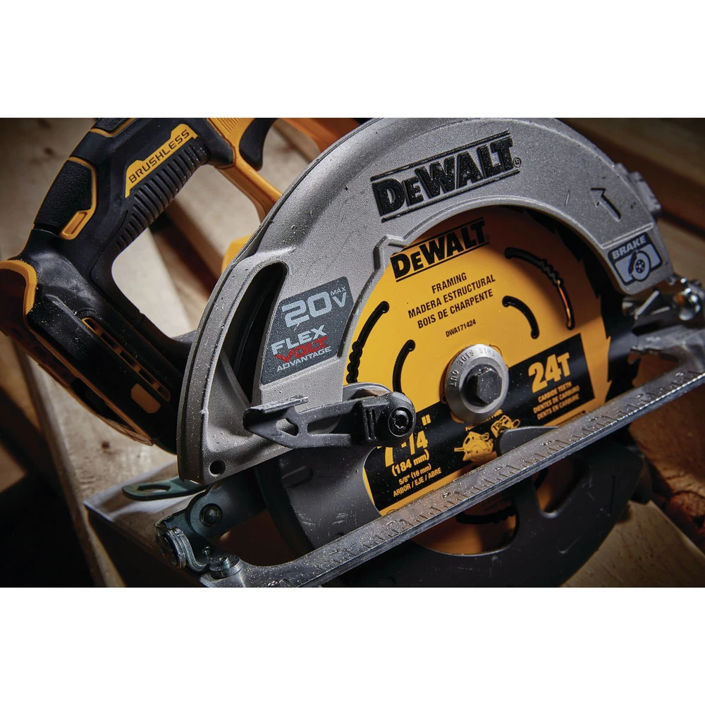 Dewalt DCS573B 20V MAX Brushless Lithium-Ion 7-1/4 In. Cordless Circular Saw With FLEXVOLT ADVANTAGE (Tool Only) 14 Dewalt DCS573B 20V MAX Brushless Lithium-Ion 7-1/4 In. Cordless Circular Saw With FLEXVOLT ADVANTAGE (Tool Only) - Image 14