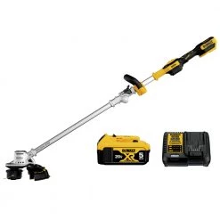 Dewalt DCST922P1 20V MAX Lithium-Ion Cordless 14 In. Folding String Trimmer Kit (5 Ah)