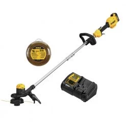 Dewalt DCST925M1-DWO1DT802 20V MAX Lithium-Ion 13 In. Cordless String Trimmer And 0.080 In. X 225 Ft. String Trimmer Line Bundle (4 Ah)