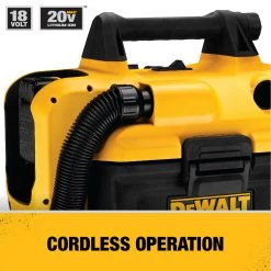 Dewalt DCV580H 20V MAX Brushed Lithium-Ion Cordless Wet/Dry Vacuum (Tool Only) -Dewalt Sales 2022 dewndcv580h h