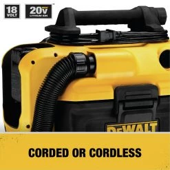 Dewalt DCV581H 20V MAX Cordless/Corded Lithium-Ion Wet/Dry Vacuum (Tool Only) -Dewalt Sales 2022 dewndcv581h h