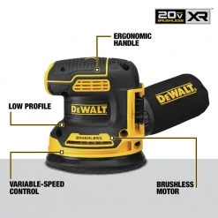 Dewalt DCW210B 20V MAX XR 5 In. Cordless Random Orbital Sander (Tool Only) -Dewalt Sales 2022 dewndcw210b d
