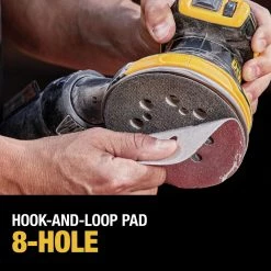 Dewalt DCW210D1 20V MAX XR Brushless Lithium-Ion Variable Speed 5 In. Cordless Random Orbital Sander Kit (2 Ah) -Dewalt Sales 2022 dewndcw210d1 f