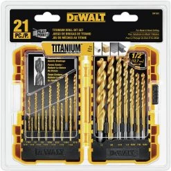 Dewalt DW1361 21-Piece Titanium Nitride Coated Pilot Point Drill Bit Set -Dewalt Sales 2022 dewndw1361 b