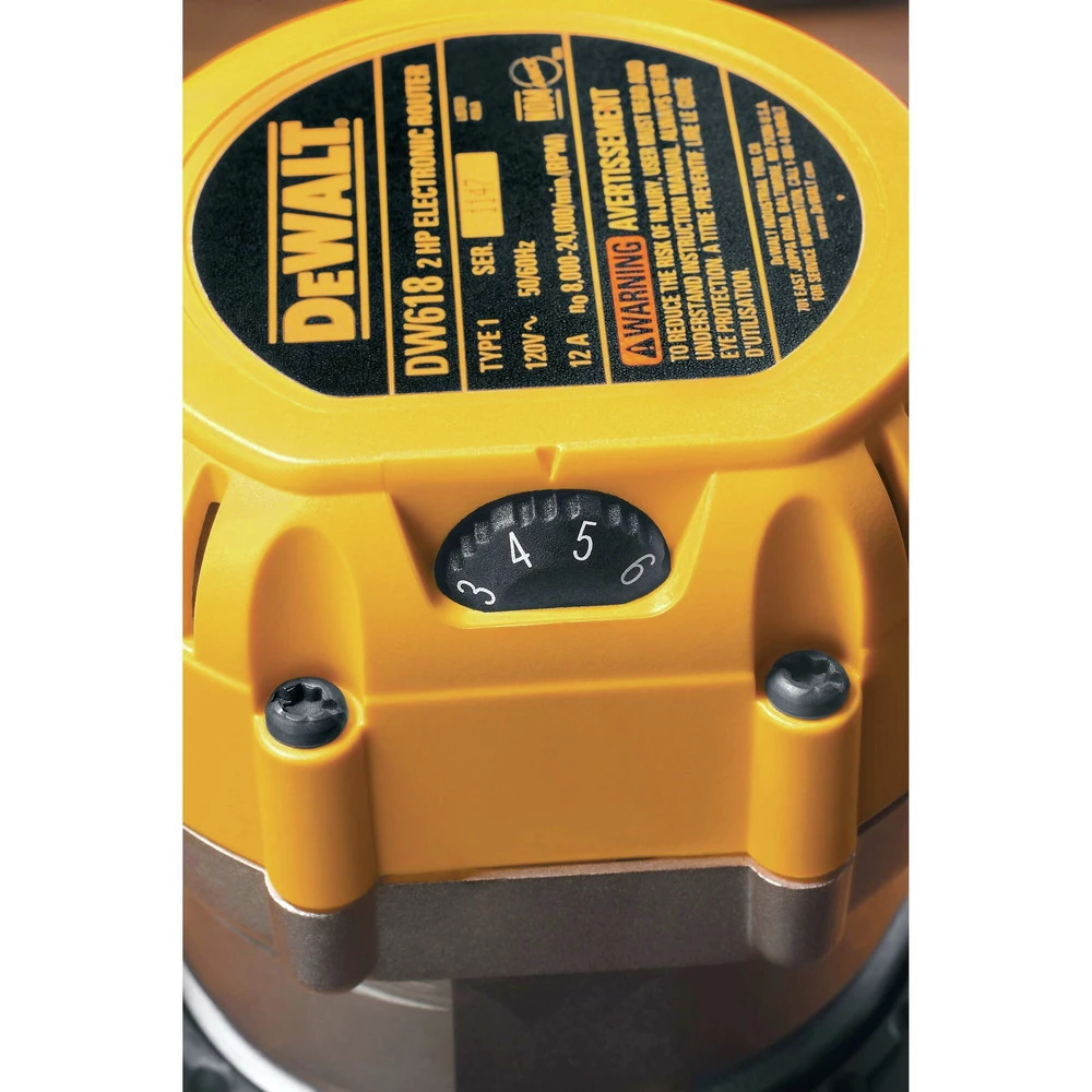 Dewalt DW618 2-1/4 HP EVS Fixed Base Router 8 Dewalt DW618 2-1/4 HP EVS Fixed Base Router - Image 8