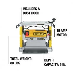 Dewalt DW734 120V 15 Amp Brushed 12-1/2 In. Corded Thickness Planer With Three Knife Cutter-Head 20 Dewalt DW734 120V 15 Amp Brushed 12-1/2 In. Corded Thickness Planer With Three Knife Cutter-Head -Dewalt Sales 2022 dewndw734 j