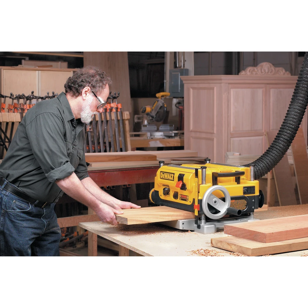 Dewalt DW735 120V 15 Amp 13 In. Corded Three Knife Two Speed Thickness Planer 18 Dewalt DW735 120V 15 Amp 13 In. Corded Three Knife Two Speed Thickness Planer - Image 18