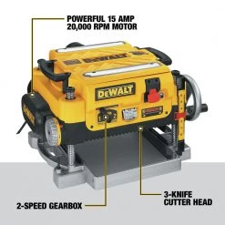 Dewalt DW735 120V 15 Amp 13 In. Corded Three Knife Two Speed Thickness Planer 25 Dewalt DW735 120V 15 Amp 13 In. Corded Three Knife Two Speed Thickness Planer -Dewalt Sales 2022 dewndw735 o