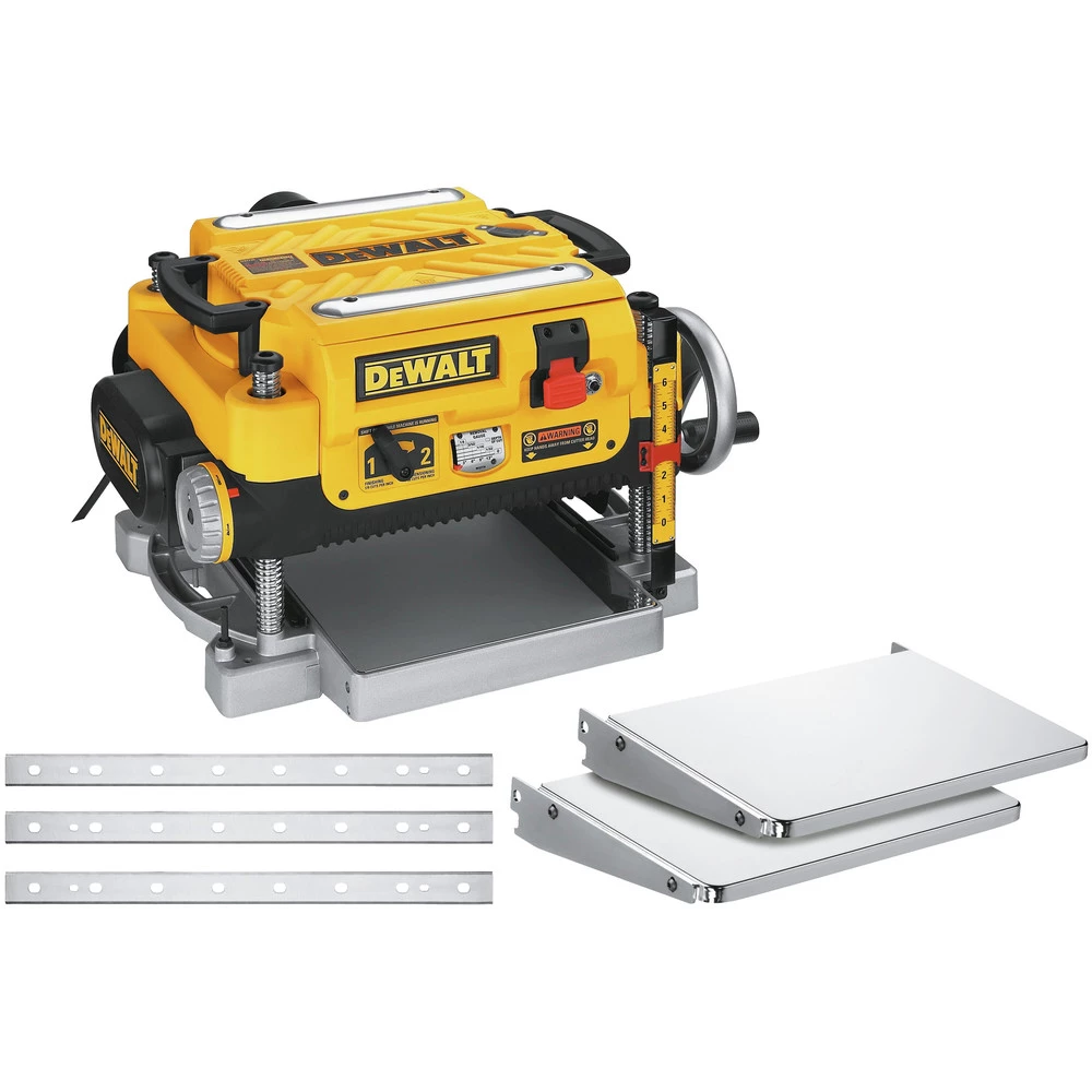 Dewalt DW735XDW7350-BNDL 13 In. Two-Speed Thickness Planer With Support Tables, Extra Knives And Mobile Stand 2 Dewalt DW735XDW7350-BNDL 13 In. Two-Speed Thickness Planer With Support Tables, Extra Knives And Mobile Stand - Image 2