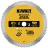 Dewalt DW9153 6-1/2 In. 90 Tooth Circular Saw Blade