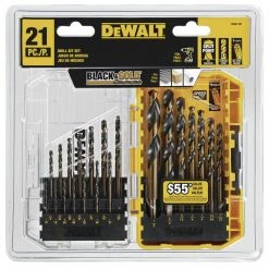 Dewalt DWA1181 21-Piece Black And Gold Coated Drill Bit Set -Dewalt Sales 2022 dewndwa1181 b