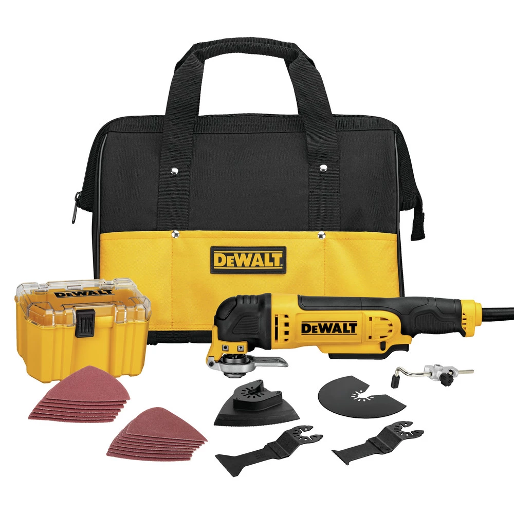 Dewalt DWE315K 3 Amp Oscillating Tool Kit With 29 Accessories 1 Dewalt DWE315K 3 Amp Oscillating Tool Kit With 29 Accessories