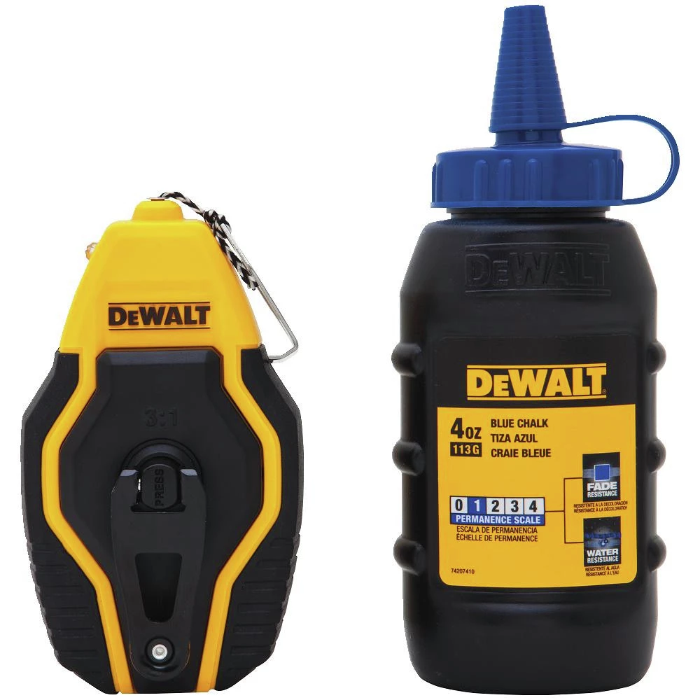 Dewalt DWHT47257L Compact Reel With Blue Chalk 1 Dewalt DWHT47257L Compact Reel With Blue Chalk