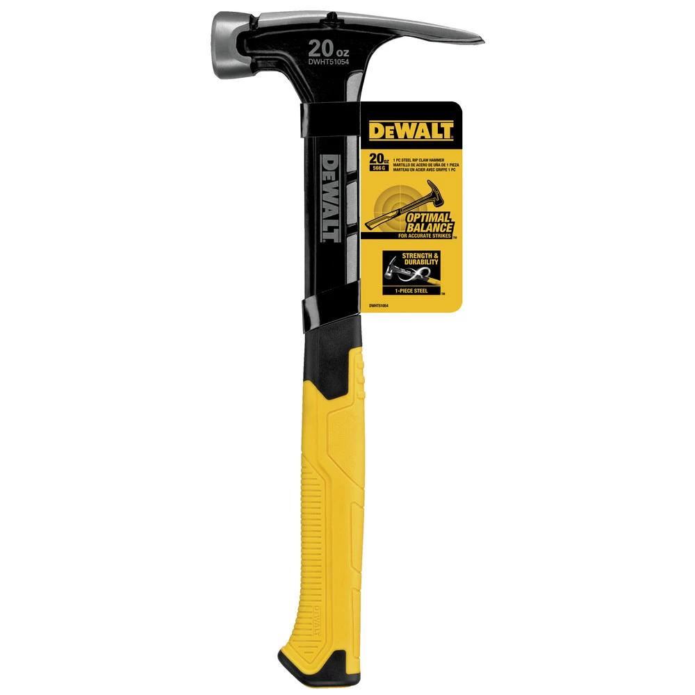 Dewalt DWHT51054 20 Oz. Steel Smooth 7.5 In. Straight Handle Finish Hammer 4 Dewalt DWHT51054 20 Oz. Steel Smooth 7.5 In. Straight Handle Finish Hammer - Image 4