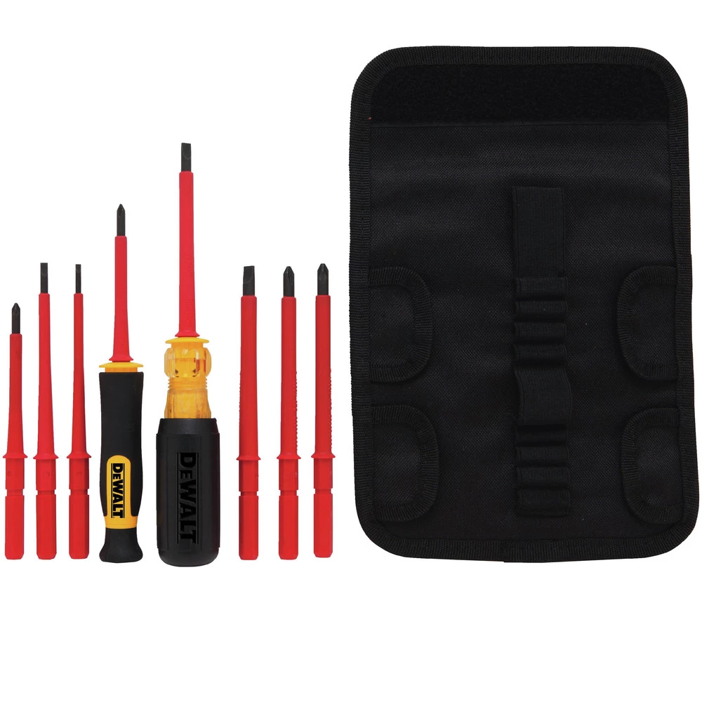 Dewalt DWHT66417 8 Piece Vinyl Grip Insulated Screwdriver Set 1 Dewalt DWHT66417 8 Piece Vinyl Grip Insulated Screwdriver Set