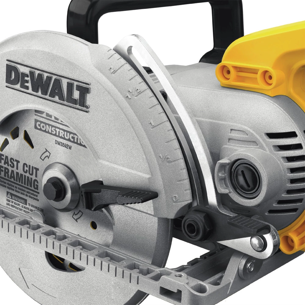 Dewalt DWS535B 120V 15 Amp Brushed 7-1/4 In. Corded Worm Drive Circular Saw With Electric Brake 9 Dewalt DWS535B 120V 15 Amp Brushed 7-1/4 In. Corded Worm Drive Circular Saw With Electric Brake - Image 9