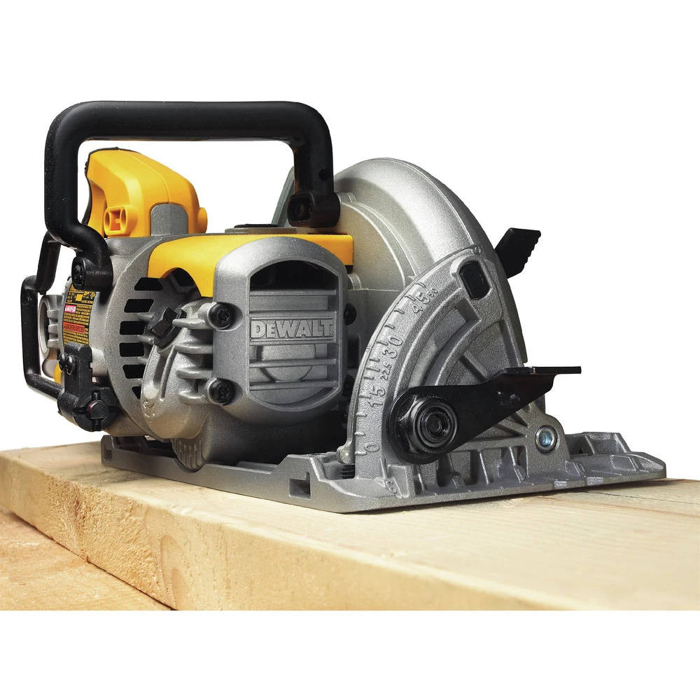 Dewalt DWS535B 120V 15 Amp Brushed 7-1/4 In. Corded Worm Drive Circular Saw With Electric Brake 11 Dewalt DWS535B 120V 15 Amp Brushed 7-1/4 In. Corded Worm Drive Circular Saw With Electric Brake - Image 11