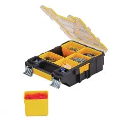 Dewalt DWST14735 4.56 In. X 10.31 In. X 13.66 In. Mid-Size Pro Organizer With Metal Latches - Yellow/Clear -Dewalt Sales 2022 dewndwst14735 b