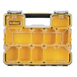 Dewalt DWST14825 14 In. X 17-1/2 In. X 4-1/2 In. Deep Pro Organizer With Metal Latch - Yellow/Clear/Black -Dewalt Sales 2022 dewndwst14825 b