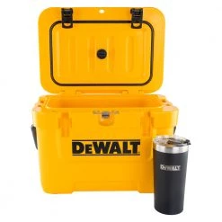 Dewalt DXC1002B 10 Quart Roto-Molded Lunchbox Cooler/ 20 Oz. Black Tumbler Combo -Dewalt Sales 2022 dewndxc1002b b