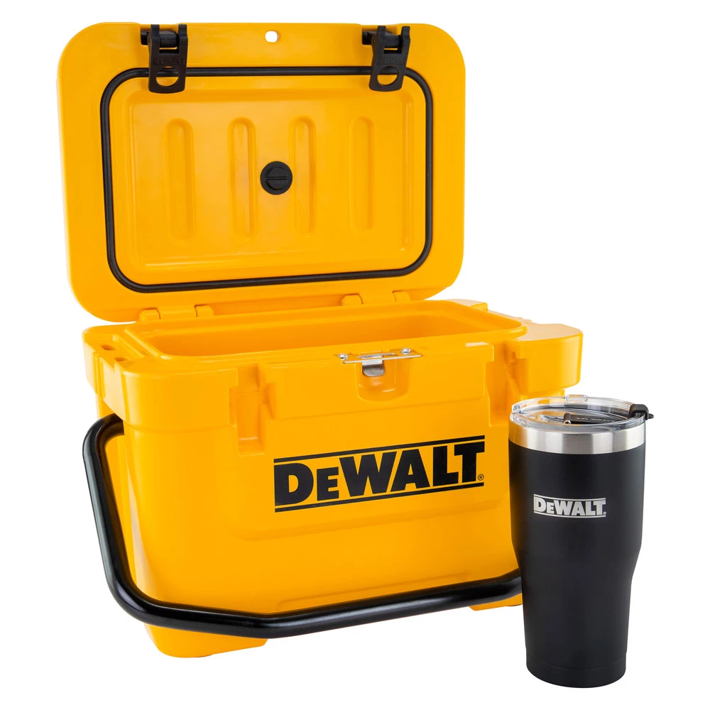 Dewalt DXC1003B 10 Quart Roto-Molded Lunchbox Cooler And 30 Oz. Black Tumbler Combo 3 Dewalt DXC1003B 10 Quart Roto-Molded Lunchbox Cooler And 30 Oz. Black Tumbler Combo - Image 3